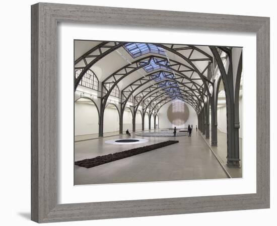 Berlin Circle by Richard Long at the Hamburger Bahnhof Museum, Berlin, Germany-Michele Molinari-Framed Photographic Print