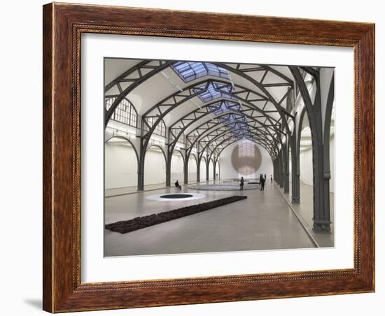 Berlin Circle by Richard Long at the Hamburger Bahnhof Museum, Berlin, Germany-Michele Molinari-Framed Photographic Print