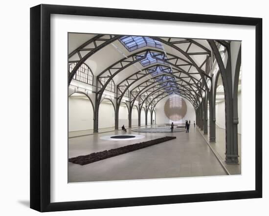 Berlin Circle by Richard Long at the Hamburger Bahnhof Museum, Berlin, Germany-Michele Molinari-Framed Photographic Print