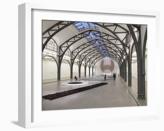 Berlin Circle by Richard Long at the Hamburger Bahnhof Museum, Berlin, Germany-Michele Molinari-Framed Photographic Print