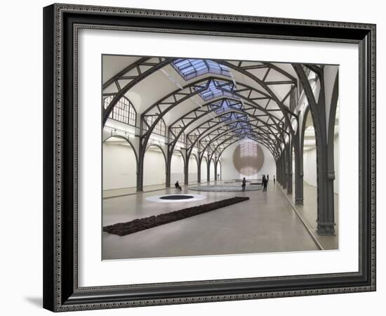 Berlin Circle by Richard Long at the Hamburger Bahnhof Museum, Berlin, Germany-Michele Molinari-Framed Photographic Print