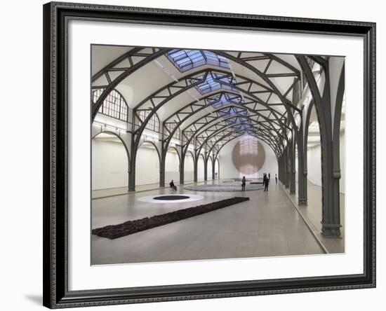 Berlin Circle by Richard Long at the Hamburger Bahnhof Museum, Berlin, Germany-Michele Molinari-Framed Photographic Print