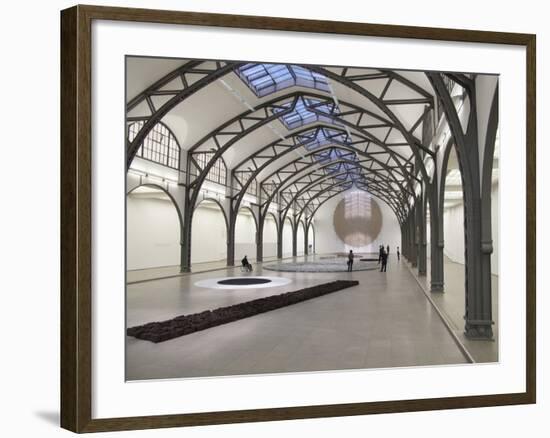 Berlin Circle by Richard Long at the Hamburger Bahnhof Museum, Berlin, Germany-Michele Molinari-Framed Photographic Print