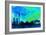 Berlin City Skyline-NaxArt-Framed Art Print