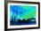 Berlin City Skyline-NaxArt-Framed Art Print