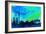 Berlin City Skyline-NaxArt-Framed Art Print