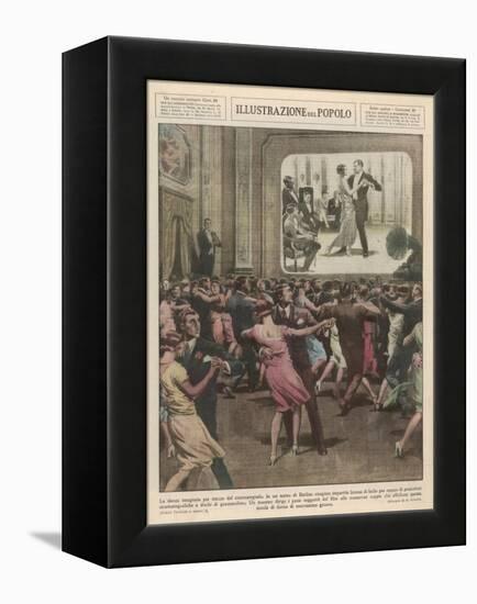 Berlin Dance School 1929-Alfredo Ortelli-Framed Stretched Canvas