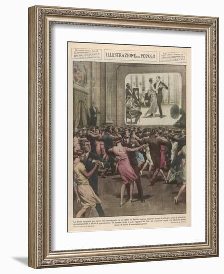 Berlin Dance School 1929-Alfredo Ortelli-Framed Art Print