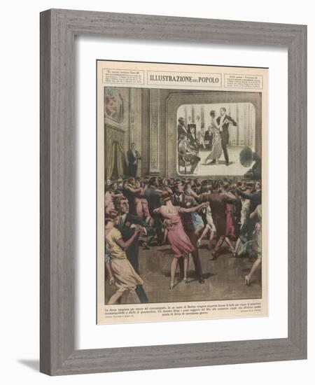 Berlin Dance School 1929-Alfredo Ortelli-Framed Art Print