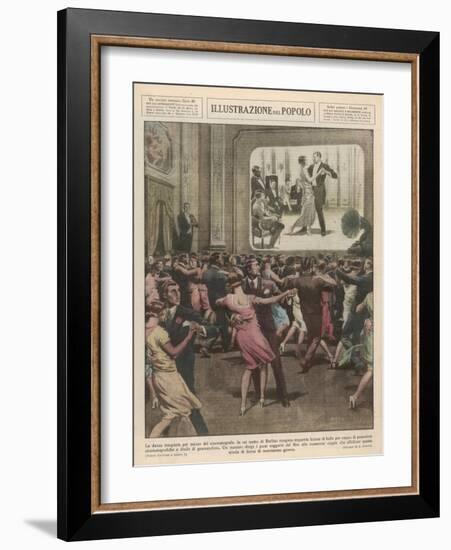 Berlin Dance School 1929-Alfredo Ortelli-Framed Art Print