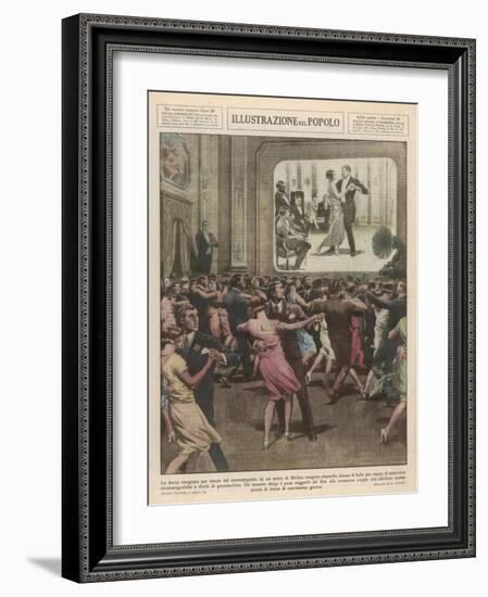 Berlin Dance School 1929-Alfredo Ortelli-Framed Art Print