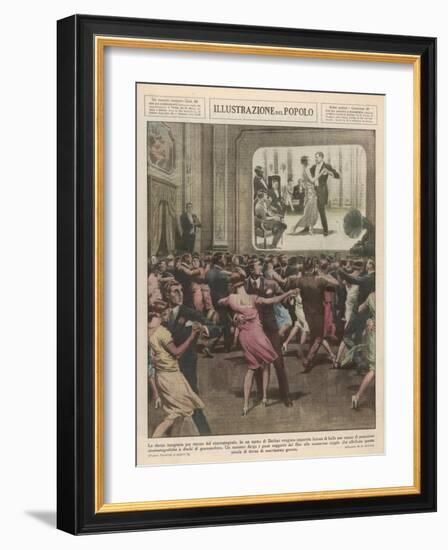 Berlin Dance School 1929-Alfredo Ortelli-Framed Art Print