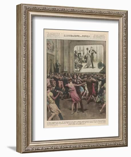 Berlin Dance School 1929-Alfredo Ortelli-Framed Art Print