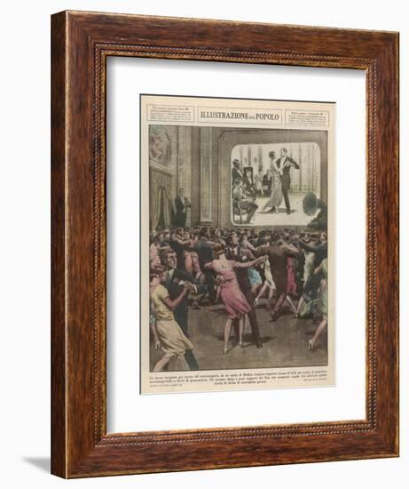 Berlin Dance School 1929-Alfredo Ortelli-Framed Art Print