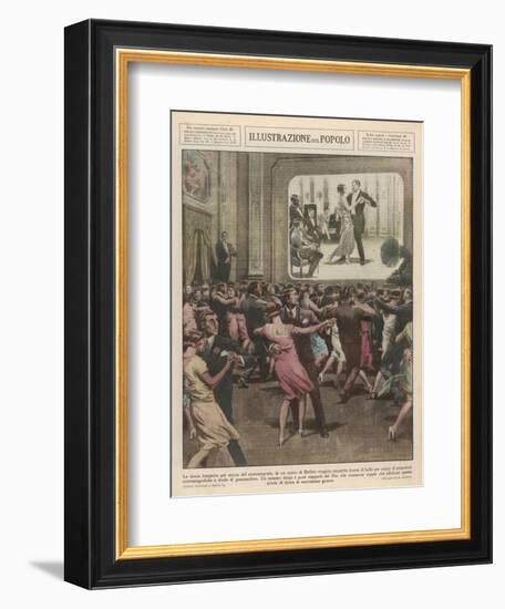 Berlin Dance School 1929-Alfredo Ortelli-Framed Art Print