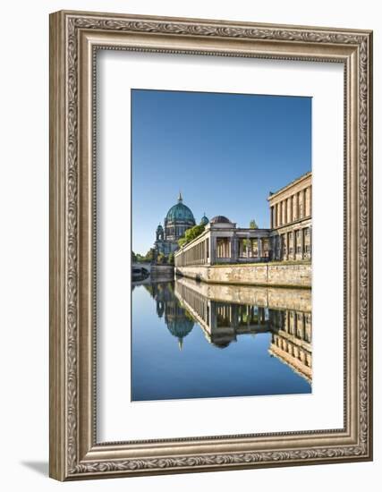 Berlin Dom, Alte Nationalgalerie and Spree River, Berlin, Germany-Sabine Lubenow-Framed Photographic Print