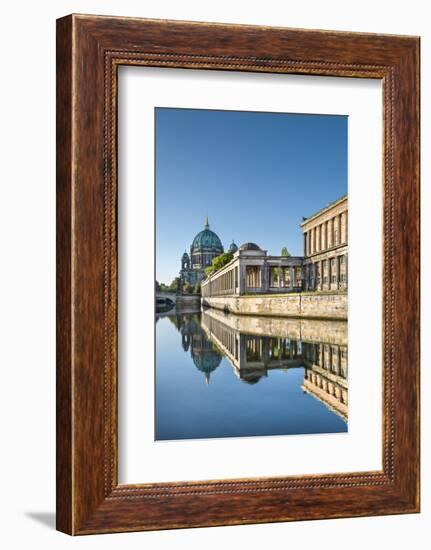 Berlin Dom, Alte Nationalgalerie and Spree River, Berlin, Germany-Sabine Lubenow-Framed Photographic Print