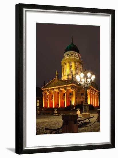 Berlin, Gendarmenmarkt, Night Photography-Catharina Lux-Framed Photographic Print