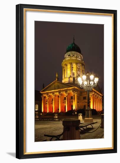 Berlin, Gendarmenmarkt, Night Photography-Catharina Lux-Framed Photographic Print