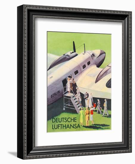 Berlin - German (Deutsche) Lufthansa Airlines-Siegward-Framed Art Print