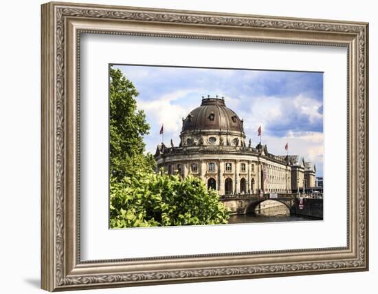 Berlin, Germany. Bode Museum along the Spree river on Museum Island-Miva Stock-Framed Photographic Print