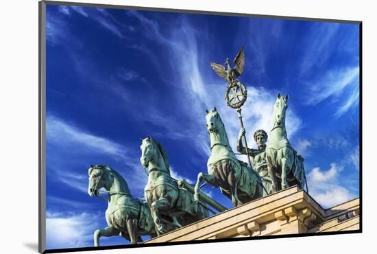 Berlin, Germany. Close-up of the Quadriga atop the Brandenburg Gate-Miva Stock-Mounted Photographic Print