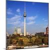 Berlin, Germany. Fernsehturm TV Tower at Alexanderplatz-Miva Stock-Mounted Photographic Print