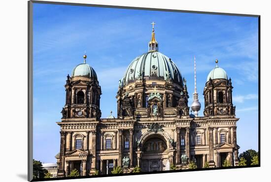 Berlin, Germany. Museum Island, Berlin Cathedral with the Berlin-Miva Stock-Mounted Photographic Print