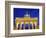 Berlin, Germany. Quadriga atop the Brandenburg gate in the evening-Miva Stock-Framed Photographic Print