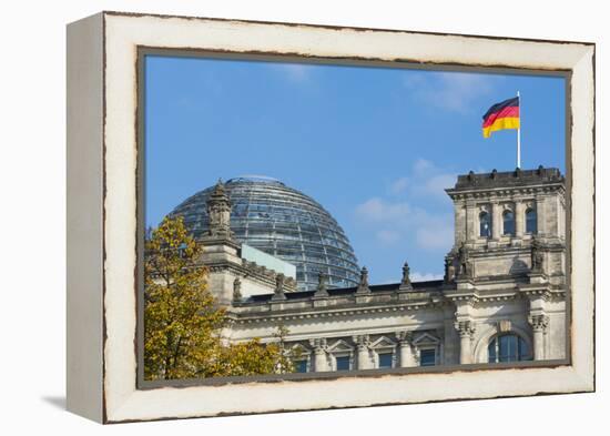 Berlin, Germany Reichstag Building Famous City Center-Bill Bachmann-Framed Premier Image Canvas