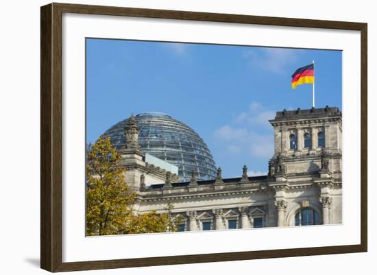 Berlin, Germany Reichstag Building Famous City Center-Bill Bachmann-Framed Photographic Print