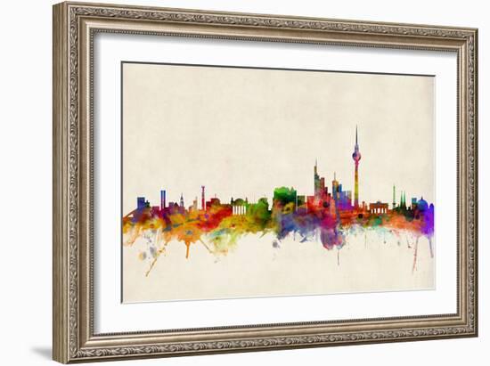 Berlin Germany Skyline-Michael Tompsett-Framed Art Print