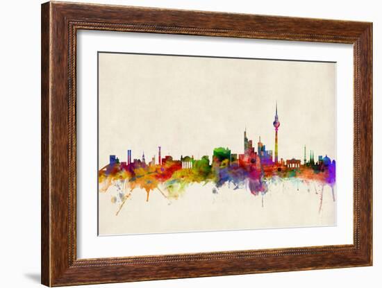 Berlin Germany Skyline-Michael Tompsett-Framed Art Print