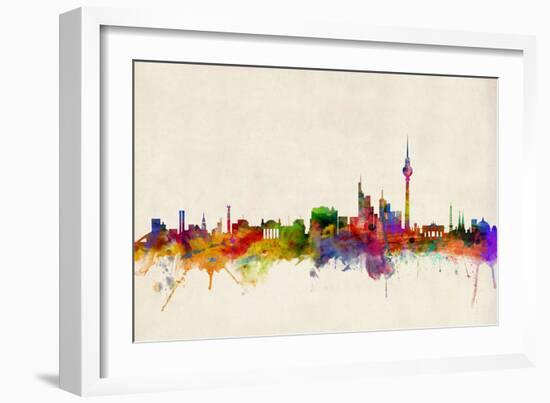 Berlin Germany Skyline-Michael Tompsett-Framed Art Print