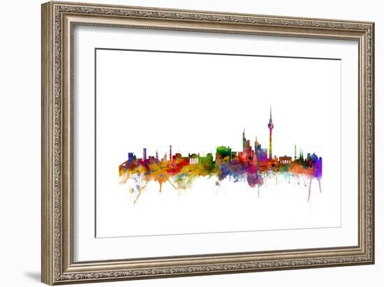 Berlin Germany Skyline-Michael Tompsett-Framed Art Print