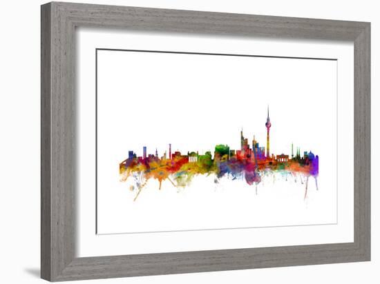 Berlin Germany Skyline-Michael Tompsett-Framed Art Print