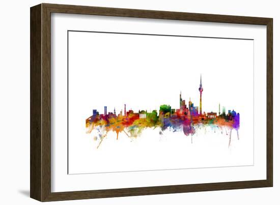 Berlin Germany Skyline-Michael Tompsett-Framed Art Print