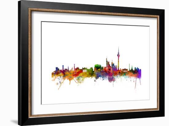 Berlin Germany Skyline-Michael Tompsett-Framed Art Print