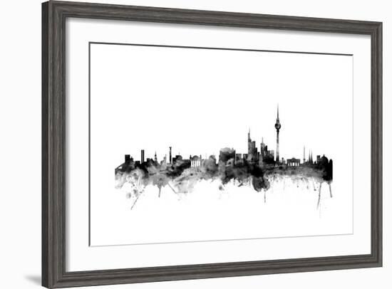 Berlin Germany Skyline-Michael Tompsett-Framed Art Print