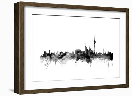 Berlin Germany Skyline-Michael Tompsett-Framed Art Print