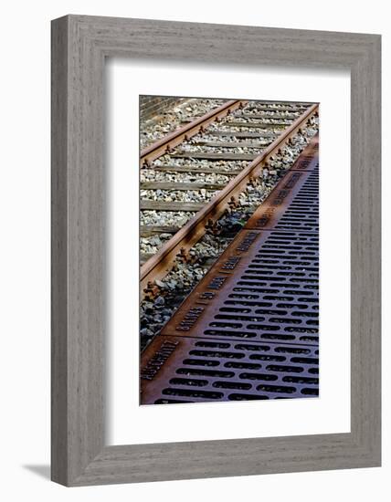 Berlin-Grunewald, Germany. Train Platform 17, Holocaust Memorial where 50,000 Jews were deported to-Miva Stock-Framed Photographic Print