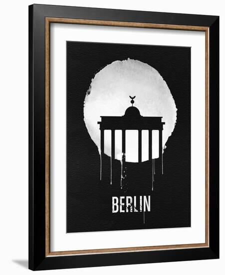 Berlin Landmark Black-null-Framed Art Print