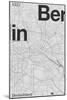 Berlin Minimal Map-Florent Bodart-Mounted Giclee Print