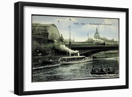 Berlin Mitte, Spree, Bahnhof Friedrichstraße, Dampfer-null-Framed Giclee Print