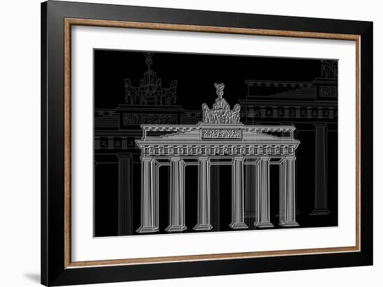 Berlin Night-Cristian Mielu-Framed Art Print