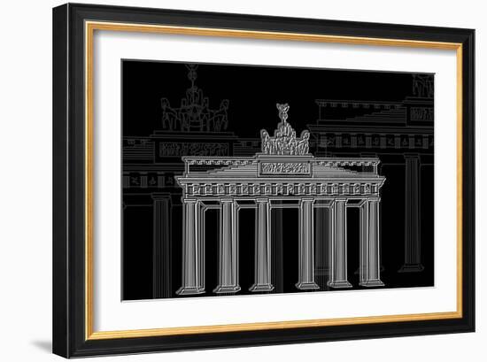 Berlin Night-Cristian Mielu-Framed Premium Giclee Print