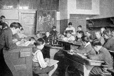 Schoolboys in a Drawing Lesson, Germany, 1922-Berlin Photothek-Framed Giclee Print