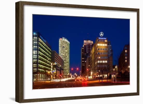 Berlin, Potsdamer Platz, Night Photography-Catharina Lux-Framed Photographic Print