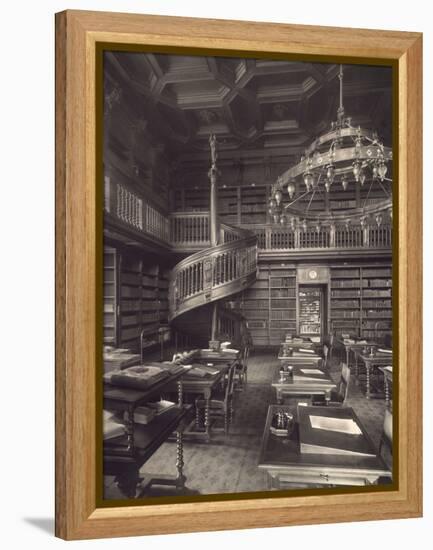 Berlin, Reichstag, Library-null-Framed Premier Image Canvas