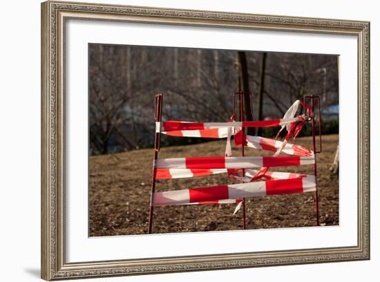 Berlin, Schlossplatz, Construction Site, Barrier-Catharina Lux-Framed Photographic Print